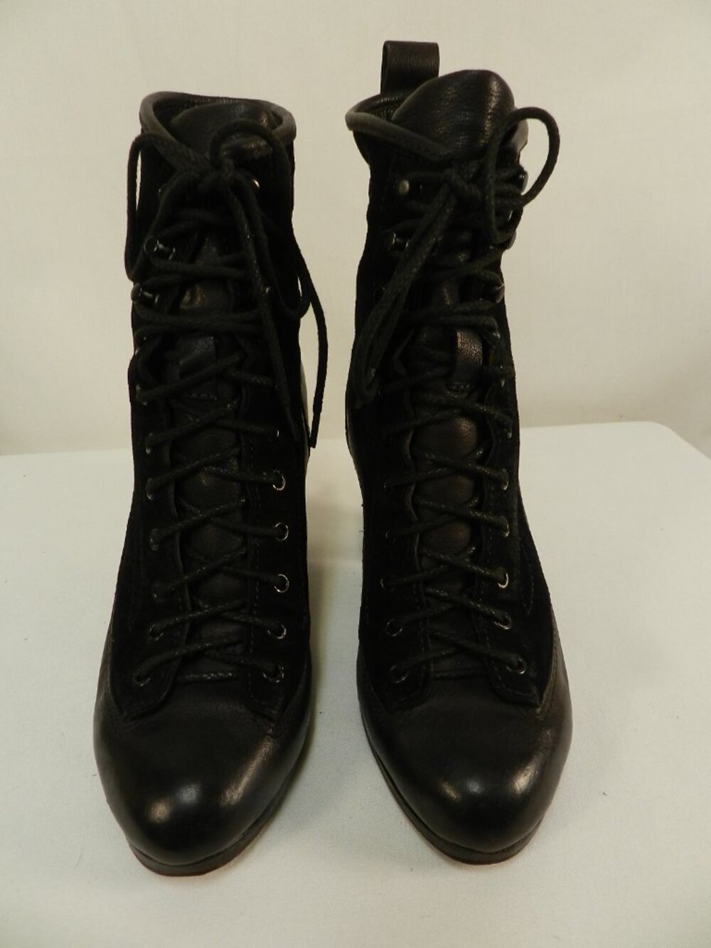 Rag & Bone Leather & Suede color-block heeled lace up boots Size Sz 37 US 7 - Picture 6 of 14